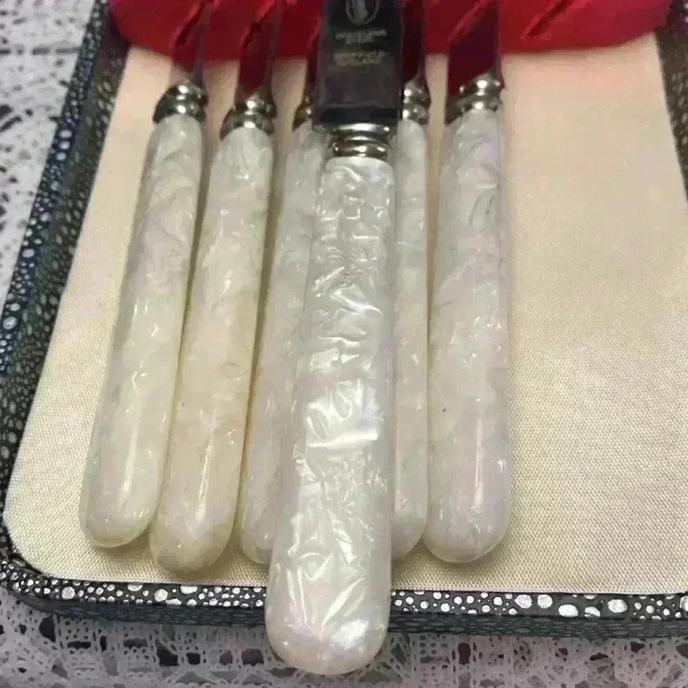Vintage
PREMIER CUTLERY CMPY Genuine Mother of Pearl Stainless Steel knife set - Picture 9 of 16